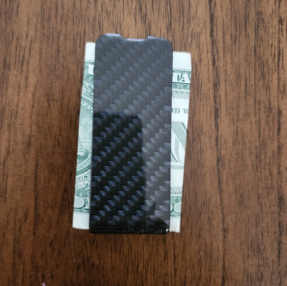 Carbon fiber money clip